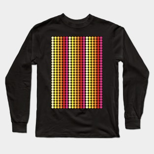 Dots color yellow, orange, red, pink Long Sleeve T-Shirt